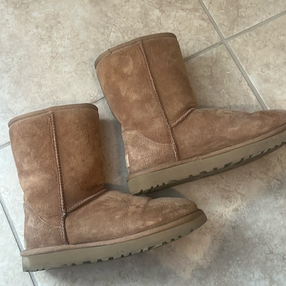 Womens size 7 Uggs in Chestnut. Short size